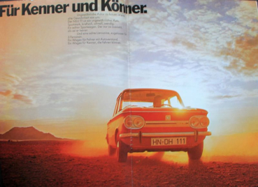 NSU Prinz TT Modelprogram 1971 Carbrochure (10442)